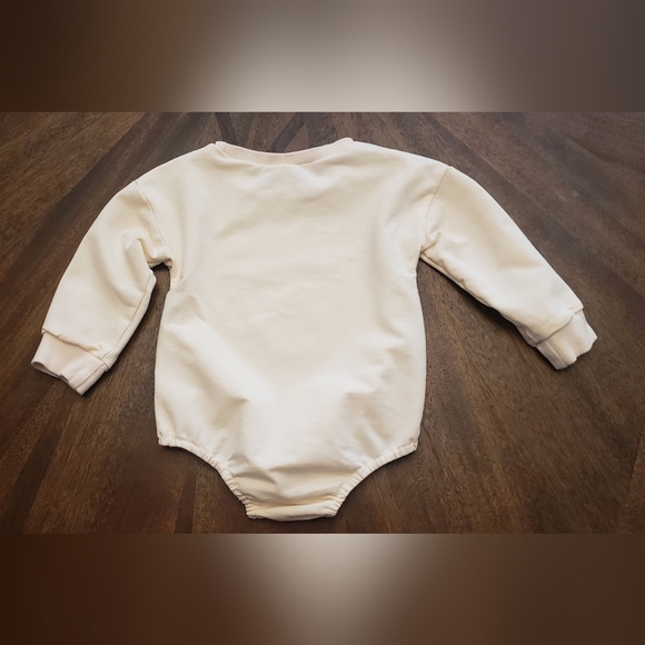 Little Miss One-derful Cream One Piece Size 12 Months - Picture 5 of 6